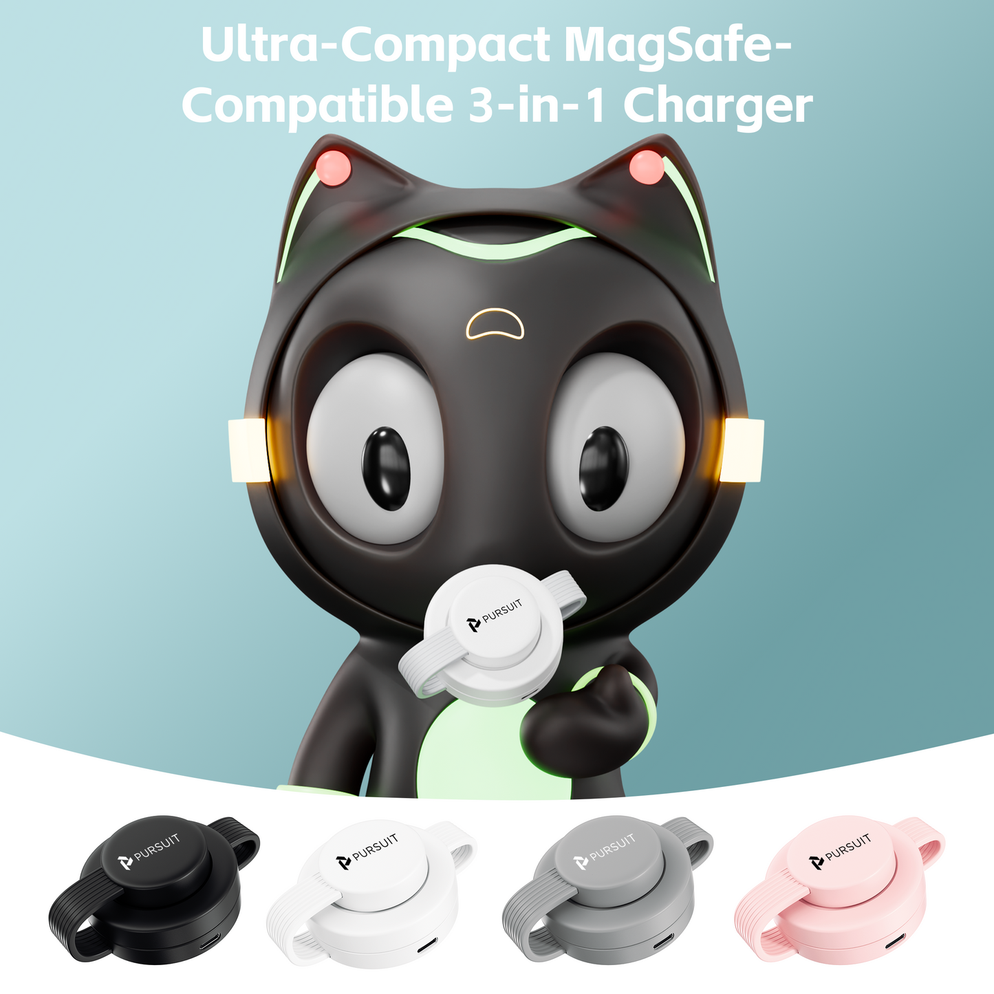 2025 Travel-Ready MagSafe 3-in-1 Wireless Charging Station for iPhone (12-16 Series), Apple Watch, & AirPods - Includes Storage Box