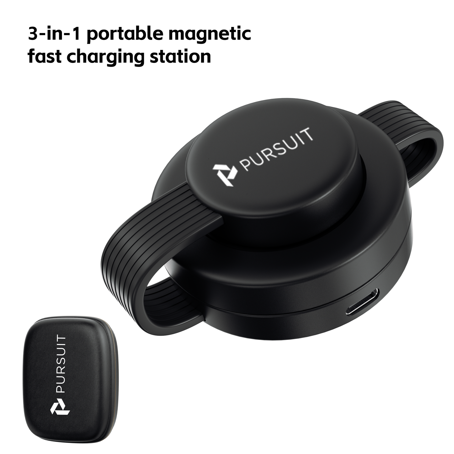2025 Travel-Ready MagSafe 3-in-1 Wireless Charging Station for iPhone (12-16 Series), Apple Watch, & AirPods - Includes Storage Box