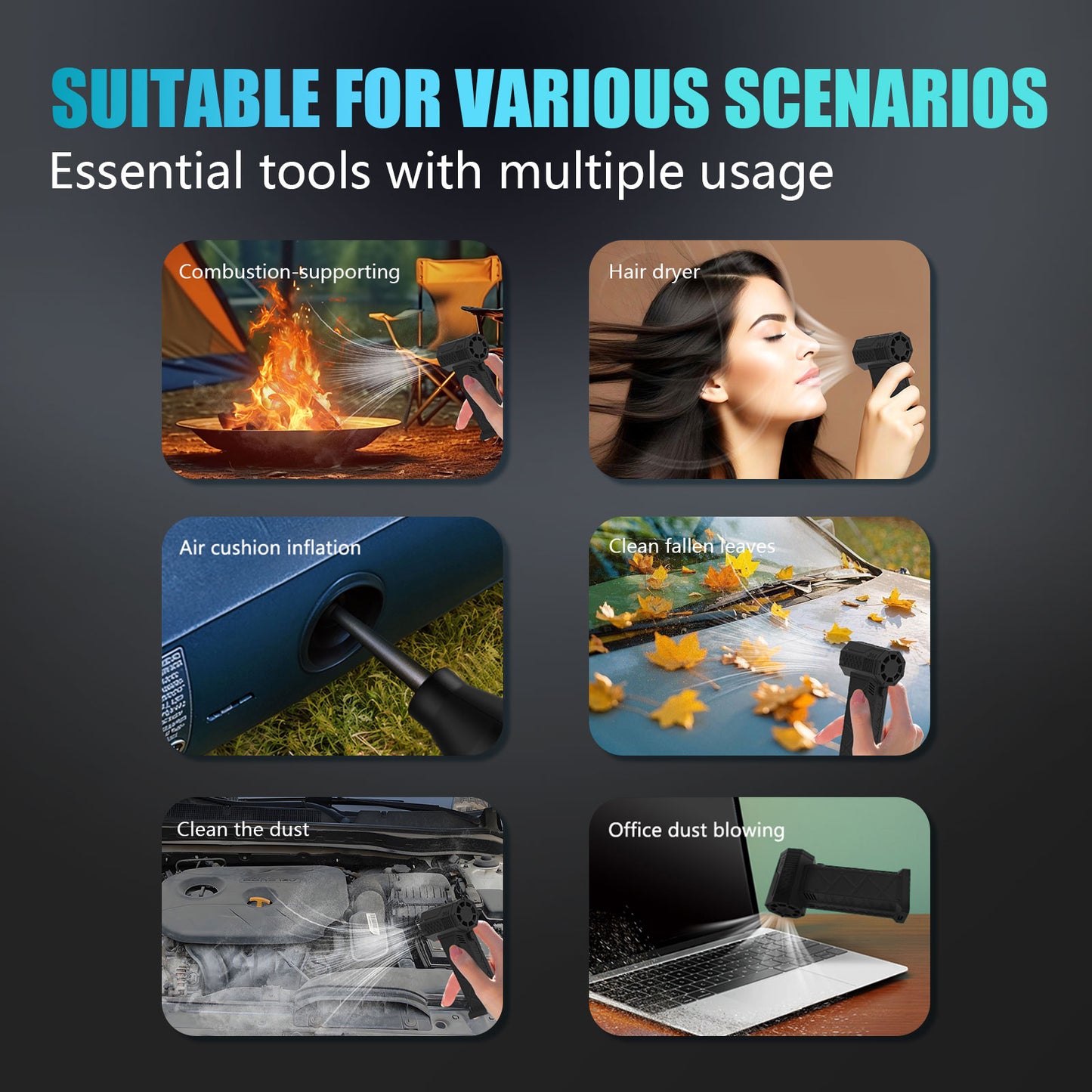 Pursuit Smart Jump Starter & Power Bank + High-Speed Turbo Fan/Vacuum – The Ultimate 4-in-1 Roadside & Lifestyle Companion