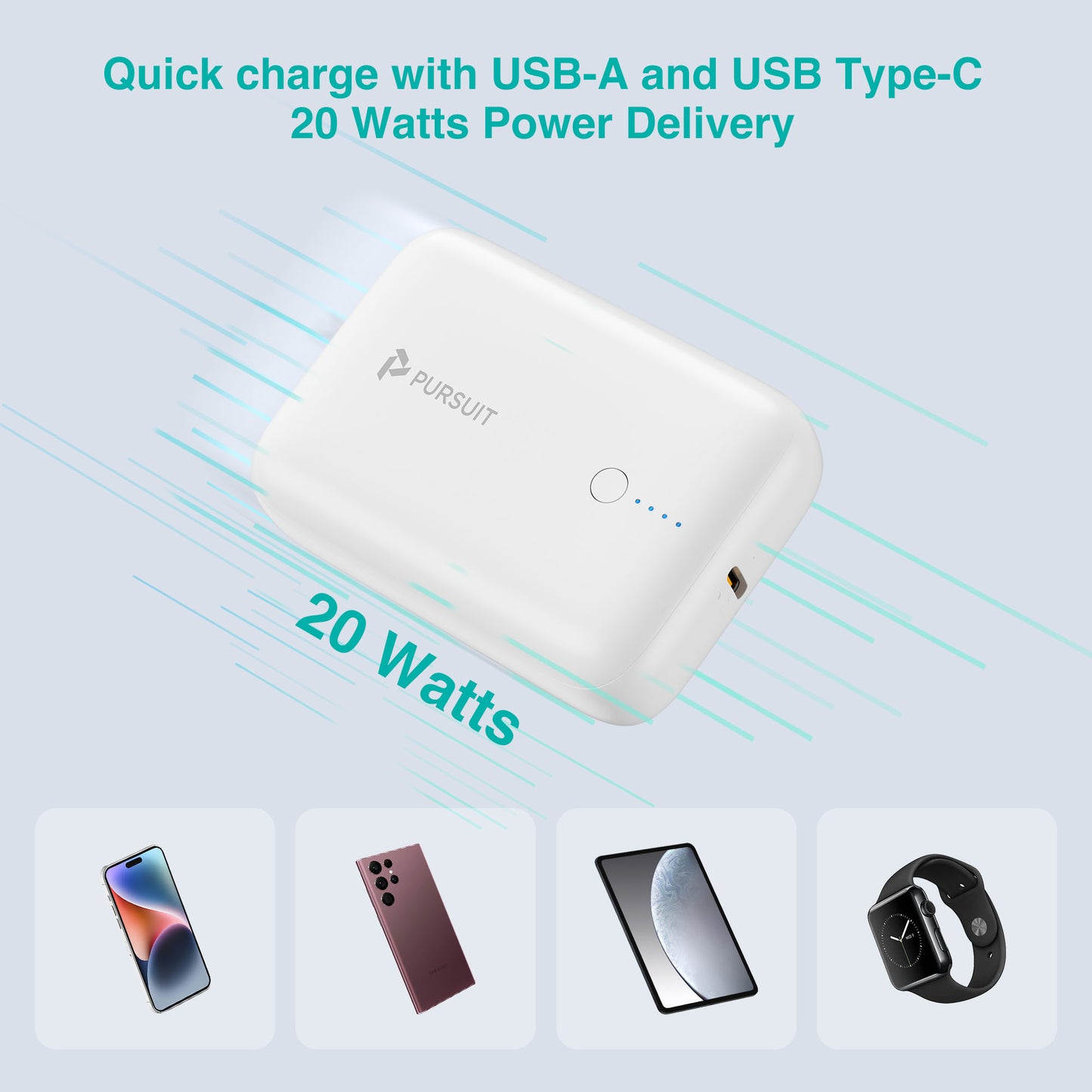 PURSUIT 10000mAh Ultra-compact Portable Chargers