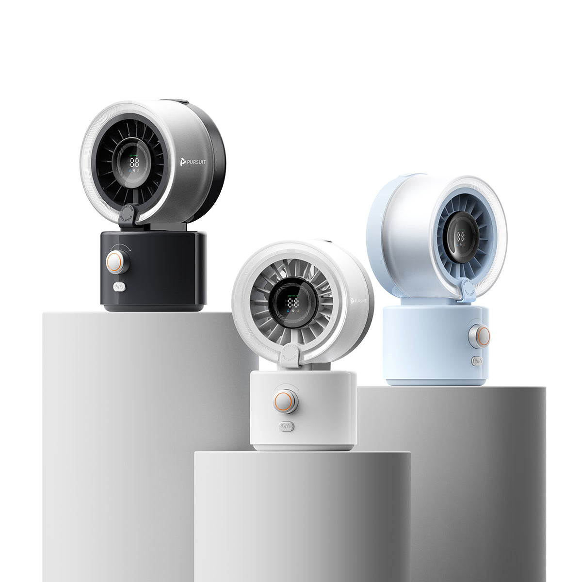 Portable Misting Fan, Clip-On or Flexible Tripod Personal Cooling Fan, Fine Mist Cools Air up to 15°F, 100 Speed Levels, Rechargeable Fan for Strollers, Golf Carts & Desktop Use