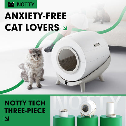 Cat Litter Box, Splash-proof Fully Automatic Cat Litter Toilet With APP Remote Control