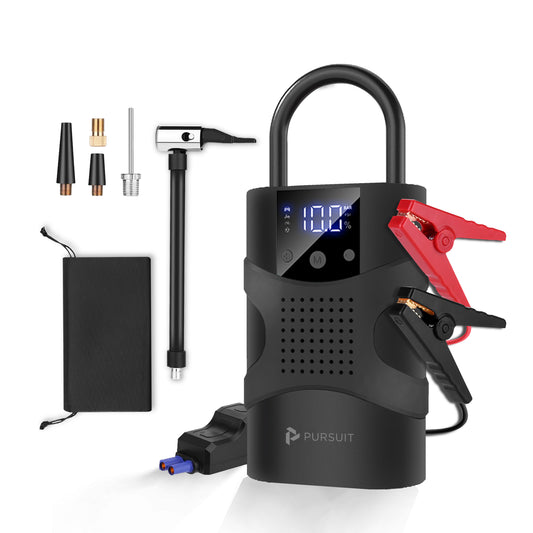 Pursuit 2-in-1 1000A Jump Starter & Tire Pump with 150 PSI Inflator – The Ultimate Roadside & Adventure Companion