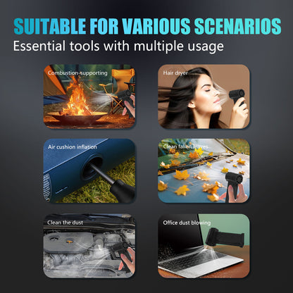 Pursuit Smart Jump Starter & Power Bank + High-Speed Turbo Fan/Vacuum – The Ultimate 4-in-1 Roadside & Lifestyle Companion